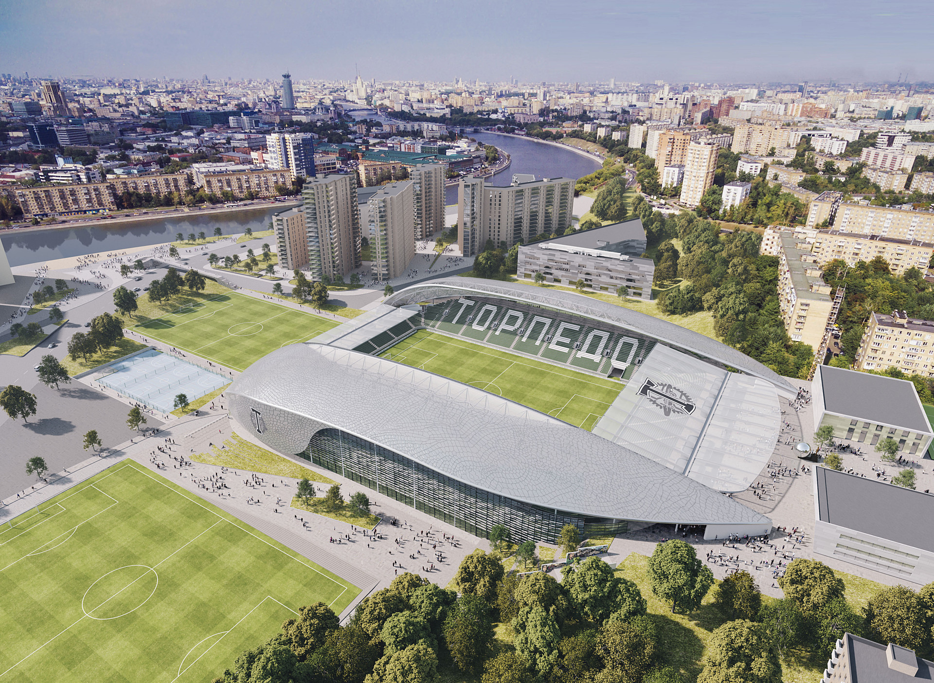 Строительство стадиона торпедо